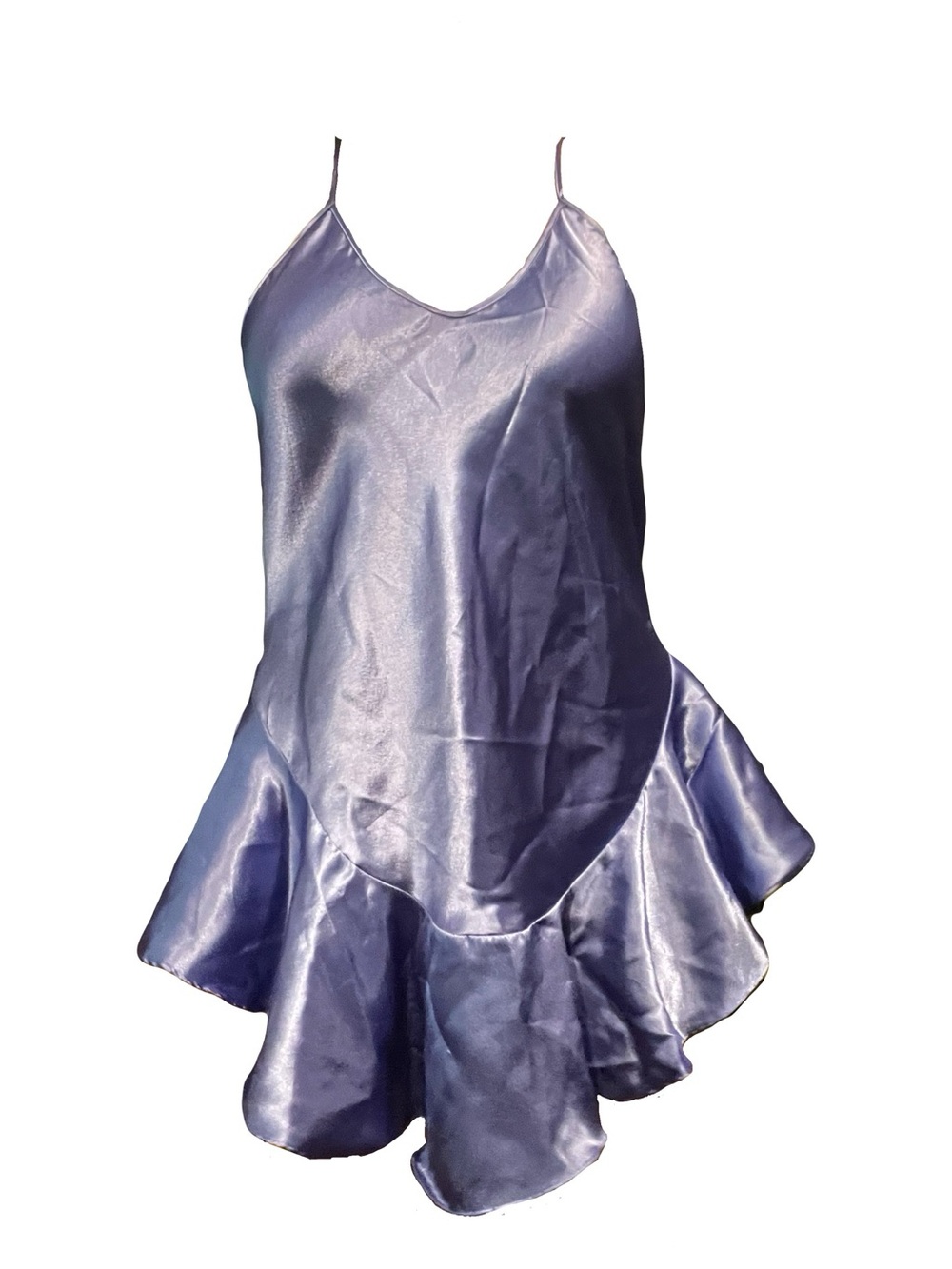 Satin Purple Slip Dress